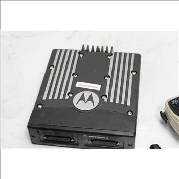 Motorola Control Unit, Microphone, And Radio 3 Pieces