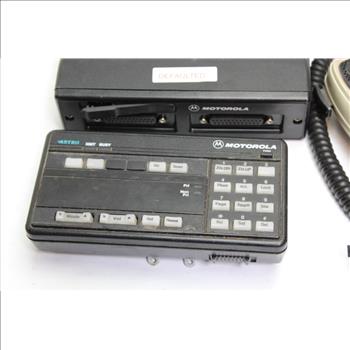 Motorola Control Unit, Microphone, And Radio 3 Pieces