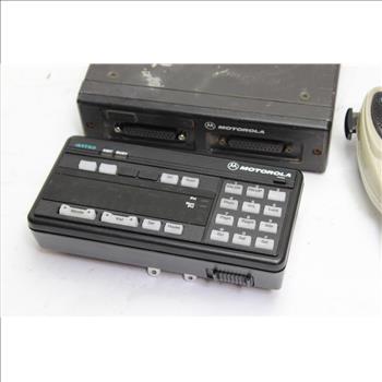 Motorola Control Unit, Microphone, And Radio 3 Pieces
