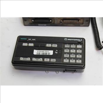Motorola Control Unit, Microphone, And Radio 3 Pieces