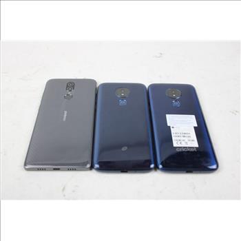 Motorola, Coolpad Cell Phone Lot, 3 Pieces, Sold For Parts