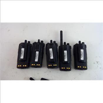 Motorola Hand Radios, 5 Pieces