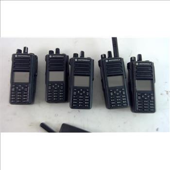 Motorola Hand Radios, 5 Pieces