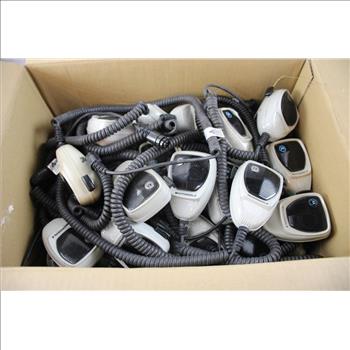 Motorola Handheld Microphone/Speaker Radio Attachment Bulk Lot, 34 Pieces