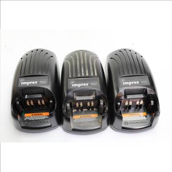 Motorola Impres Radio Battery Adaptive Chargers, 3 Pieces