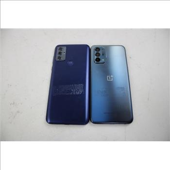 Motorola, OnePlus Cell Phone Lot, 2 Pieces, Sold For Parts