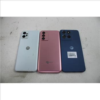 Motorola & PCD Cell Phone Lot, 3 Pieces, Sold For Parts