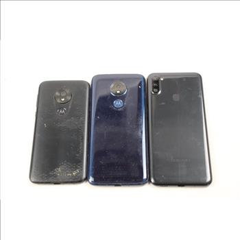 Motorola, Samsung Cell Phone Lot, 3 Pieces, Sold For Parts