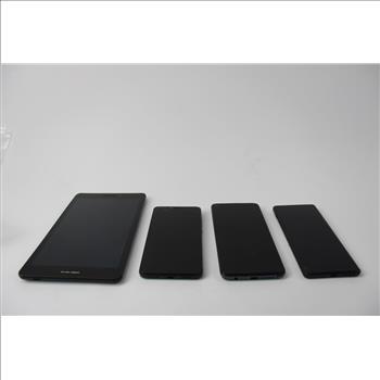 Motorola, TCL Cell Phone Lot, 3 Pieces, With AT&T Trek 2 Tablet, Sold For Parts