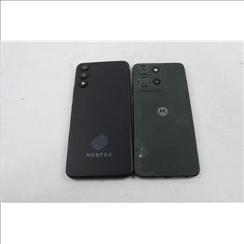 Motorola, Vortex Cell Phone Lot, 2 Pieces, Sold For Parts