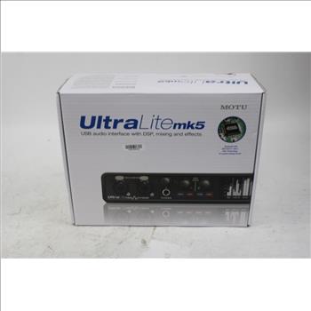 Motu UltraLite Mk5, Usb Audio Interface With Dsp, Mixing And Effects