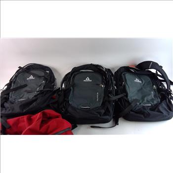 Mountain Hard Wear Duffle Bag With Ascend Backpacks, 4 Pieces