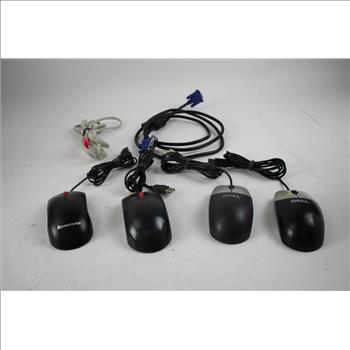 Mouses, Computer Cables, And More Wire Bulk Lot