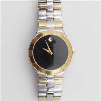 Movado 18kt GP Museum Watch