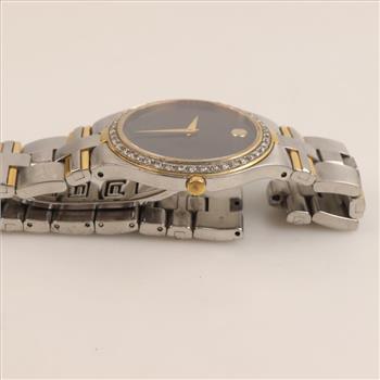 Movado Museum Black Dial Diamond Watch