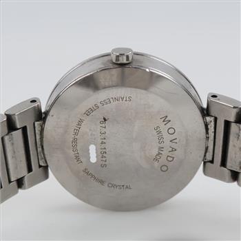 Movado Museum Classic Diamond Bezel Watch