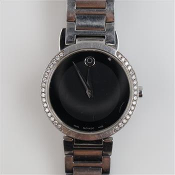 Movado Museum Classic Diamond Bezel Watch