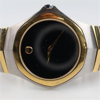 Movado Museum Stainless Steel Two Tone Watch