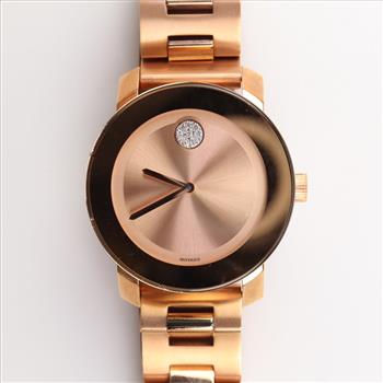 Movado Rose Gold Tone Ion - Plated Watch
