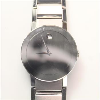 Movado Silver Mirror Museum Watch