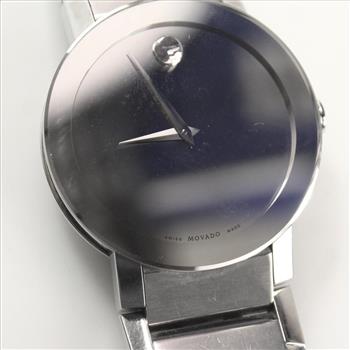 Movado Silver Mirror Museum Watch