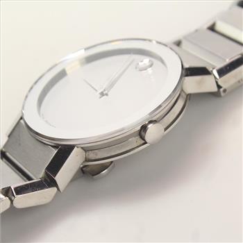 Movado Silver Mirror Museum Watch