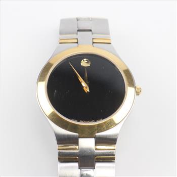Movado Two Tone Stainless Steel Watch