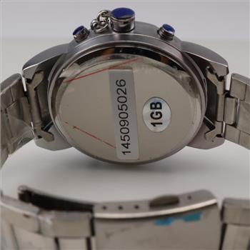 MP3 Player Stainless Steel Chronograph Watch