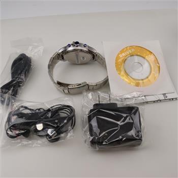 MP3 Player Stainless Steel Chronograph Watch