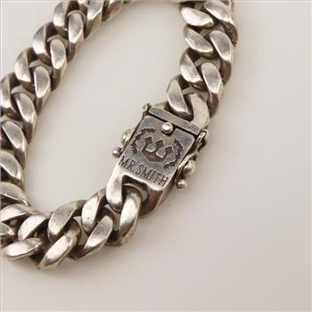Mr. Smith Sterling Silver Curb Link Bracelet
