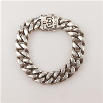 Mr. Smith Sterling Silver Curb Link Bracelet