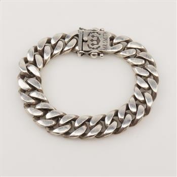 Mr. Smith Sterling Silver Curb Link Bracelet