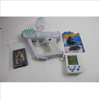 Ms. Pac-Man Portable Arcade, Keychains, Gel Blaster, And More