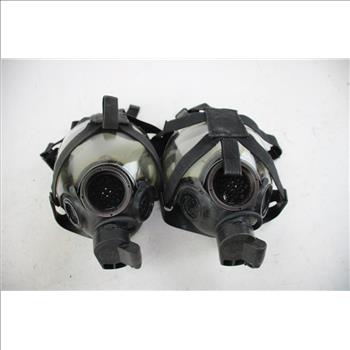 MSA Respiratory Mask, Size Medium, 2 Pieces
