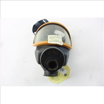 MSA Silicone Respirator, Black/Orange