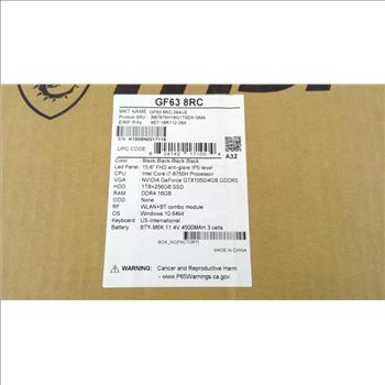 MSI Laptop, New In Box
