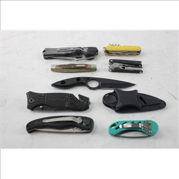 Mtech Knife And Other Knives, 18 Pieces