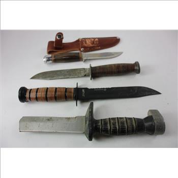 Mtech Knife And Other Knives, 4 Pieces