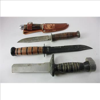 Mtech Knife And Other Knives, 4 Pieces