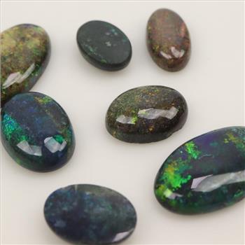 Multi-color Cabochon Loose Jewelry Craft Stones, 7 Pieces