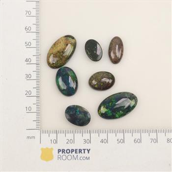 Multi-color Cabochon Loose Jewelry Craft Stones, 7 Pieces