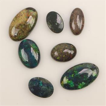 Multi-color Cabochon Loose Jewelry Craft Stones, 7 Pieces