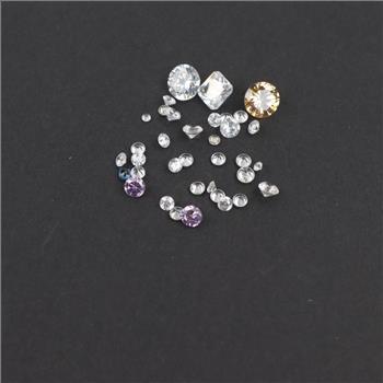 Multi-color Faceted Loose Jewelry Craft Stones, 30+ Pieces