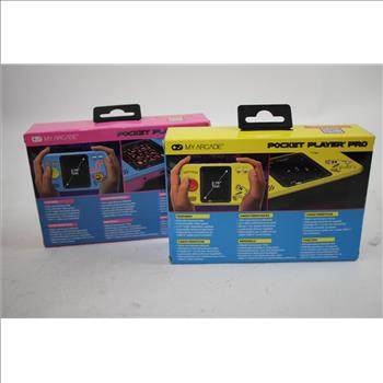 My Arcade Pocket Player Pro Portable Gaming Systems, Pac-Man, Ms. Pac-Man, 2 Pieces