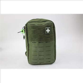 MyMedic First Aid Kit Green With Space Blanket, Bandages, Lightstick And More