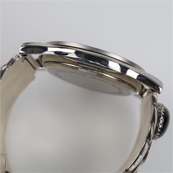 Nadia Watch Sterling Silver Black Stone Tips