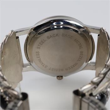 Nadia Watch Sterling Silver Black Stone Tips