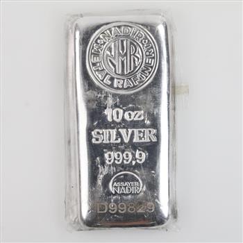 Nadir Metal Rafineri Fine Silver 10oz Bar