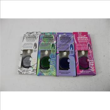 Nail Art Chrome Powder, Cuticle Oil, And More, 11 Pieces