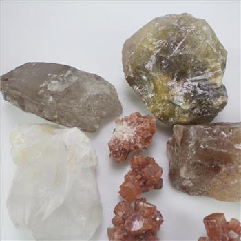 Natural Gemstones & Crystal Clusters, 5+ Pieces